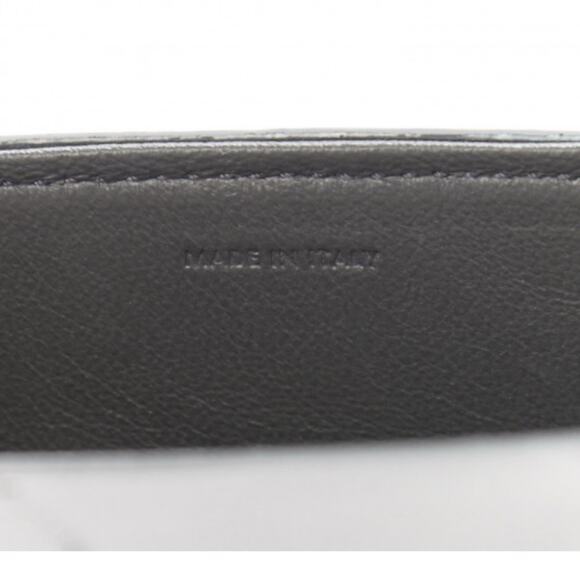 Authentic Celine Women Gray Anthracite Croc Embossed Leather Tassel Handbag - Picture 15 of 15